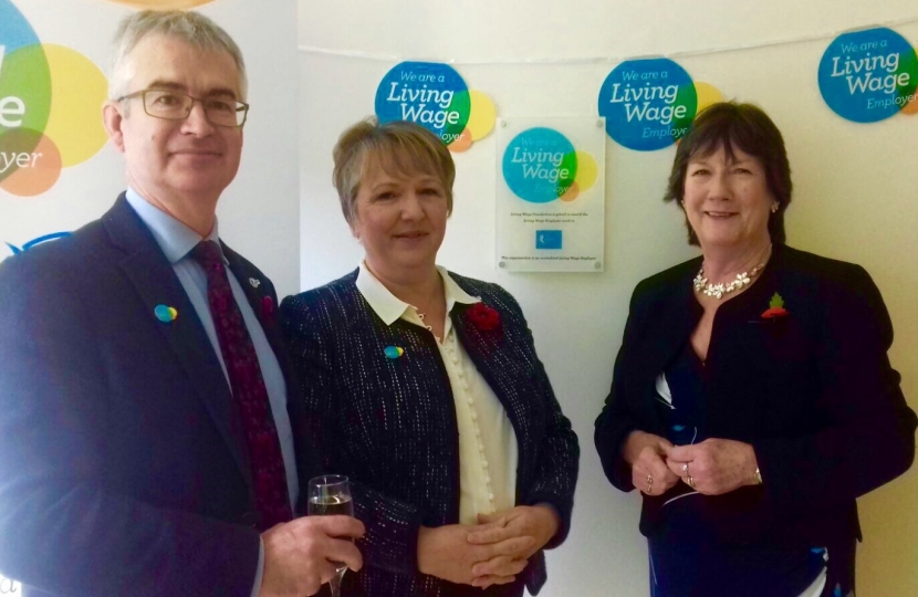 Pauline Latham OBE MP visits Bluebird Care 