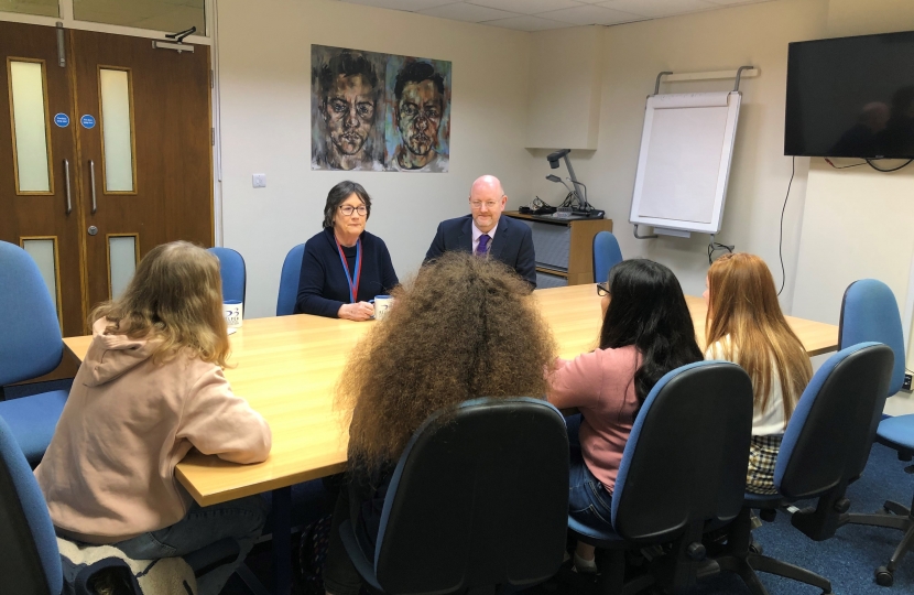 Pauline Latham OBE MP visits Belper School and Sixth Form Centre
