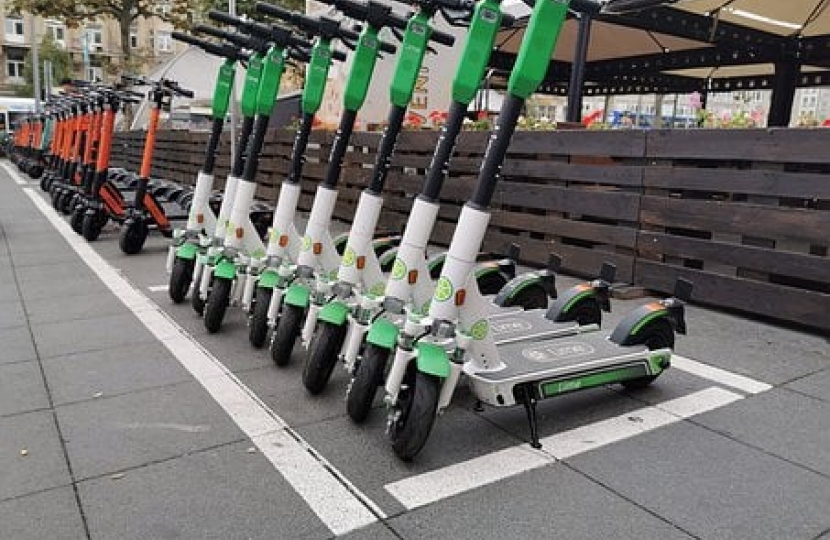 Illegal use of Electric Scooters
