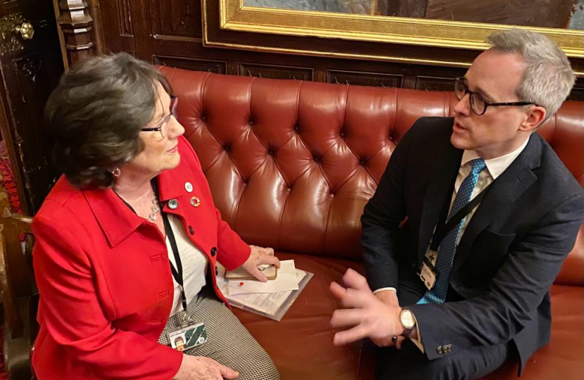 Pauline Latham OBE MP meeting with Lord Parkinson