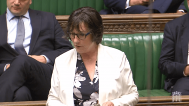 Pauline Latham OBE MP speaking in Parliament