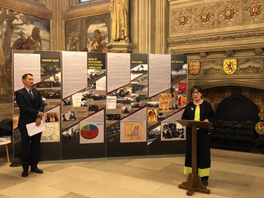 The opening of the Holodomor exhibition in Parliament 