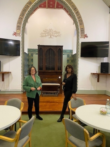Pauline Latham OBE MP Visits Women's Work 