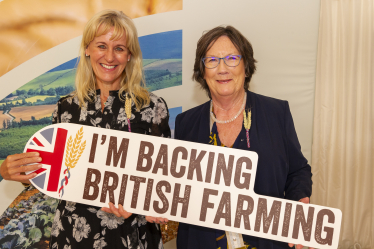 Pauline supporting British Farming Day