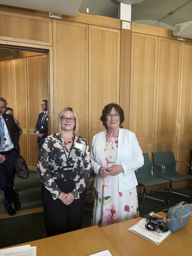 Pauline meeting with Natalie Ceeney CBE of the Cash Action Group