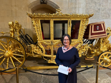 Pauline with Speaker's State Coach